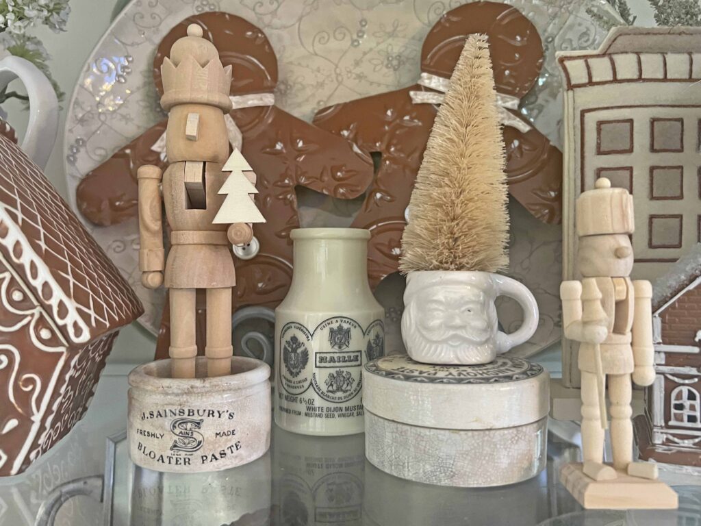 thrifted finds styled for Christmas