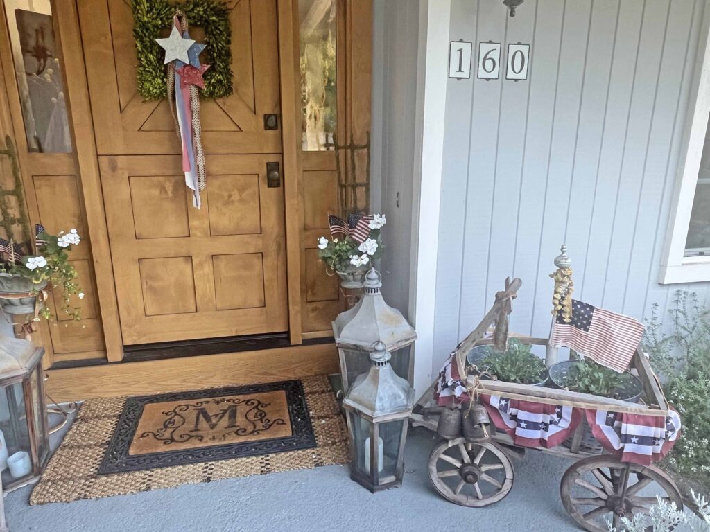 Patriotic Curb Appeal Design with Style