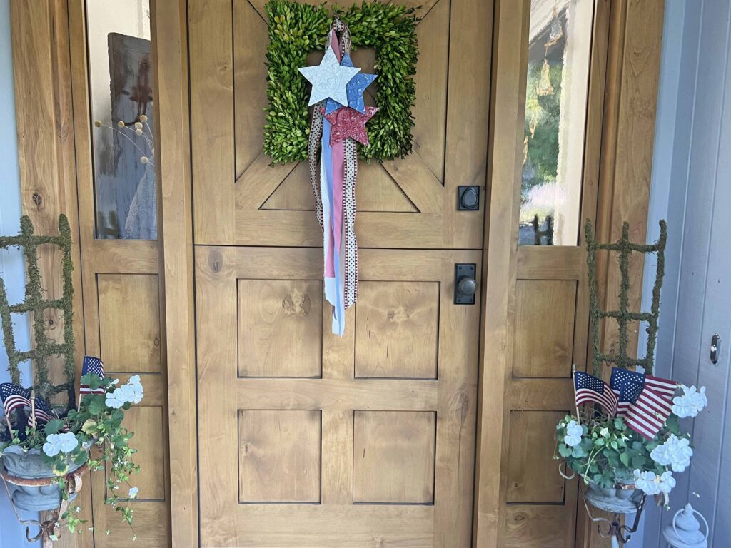 Patriotic Curb Appeal Design with Style