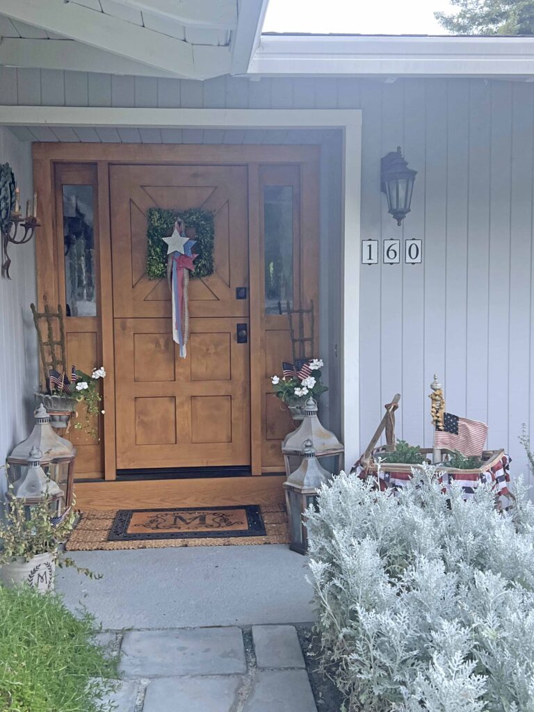 Patriotic Curb Appeal Design with Style